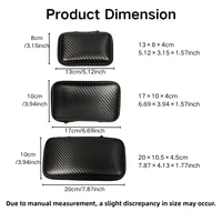 Sac de rangement pour Kit d'outils de réparation automobile, sac de rangement pour retrait de Terminal de voiture, plusieurs tailles, motif en Fiber de carbone avec fermeture éclair, rangement d'outils 4