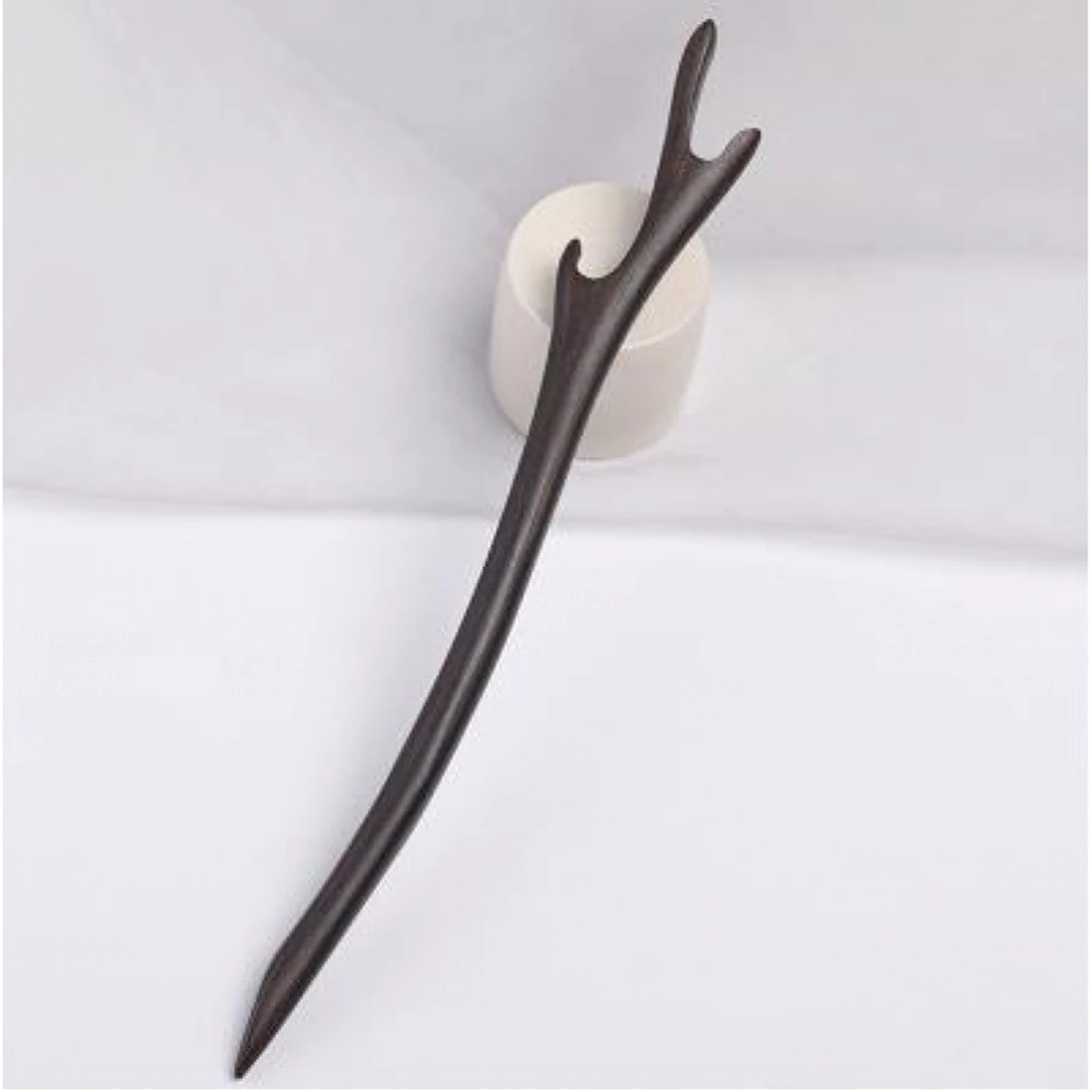 Sandalwood  Hair Sticks Vintage Hairpin For Women Natural Wooden Hair Stick Minimalist Hair Accessories For Long Hair image 6