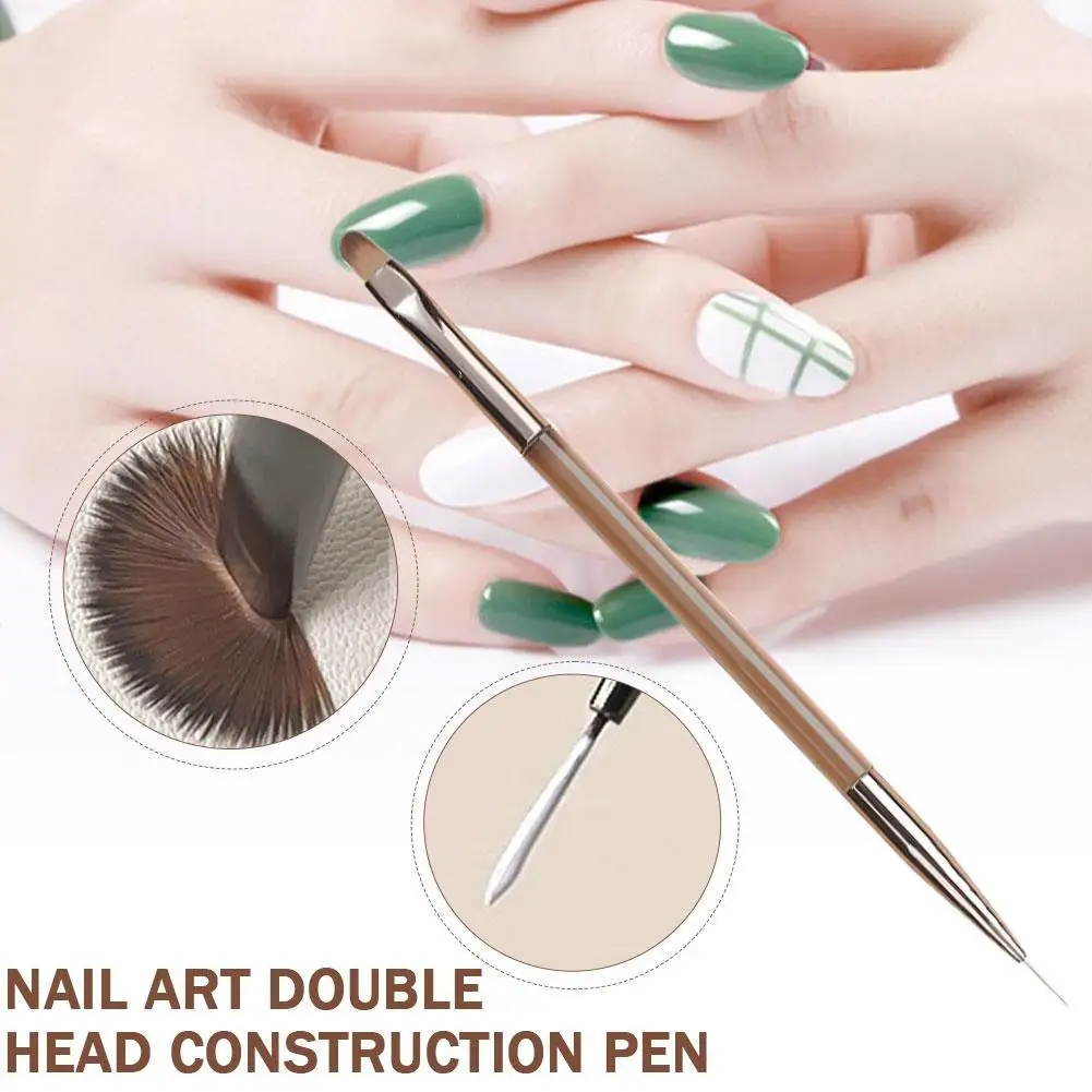 

Nails Art Brush For Manicure Double Head Point drill pen Dot Painting Point Pen Rhinestone Picker Wax Pencil Crystal Handle Tool