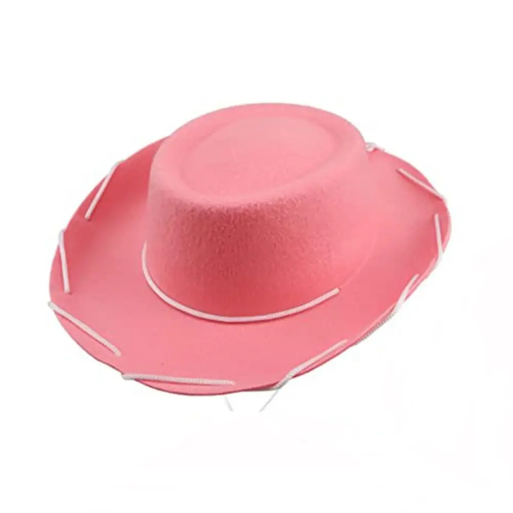 Cowboy Accessory Cowboy Hat Performance Cosplay Costume Felt Princess Hat Adjustable Prop Dress-up Bachelorette Party Hat Women