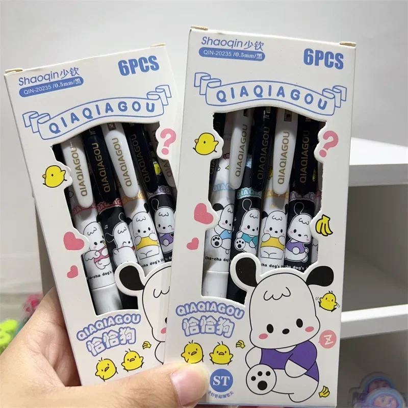 Imagem -04 - Sanrio 10 36 Bolígrafos de Gel 05 mm Negro Kawaii Dibujos Animados my Melody Pochacco Melody Lindo Pochacco Kuromi Estudiante Papelería Regalo de Cumpleaños