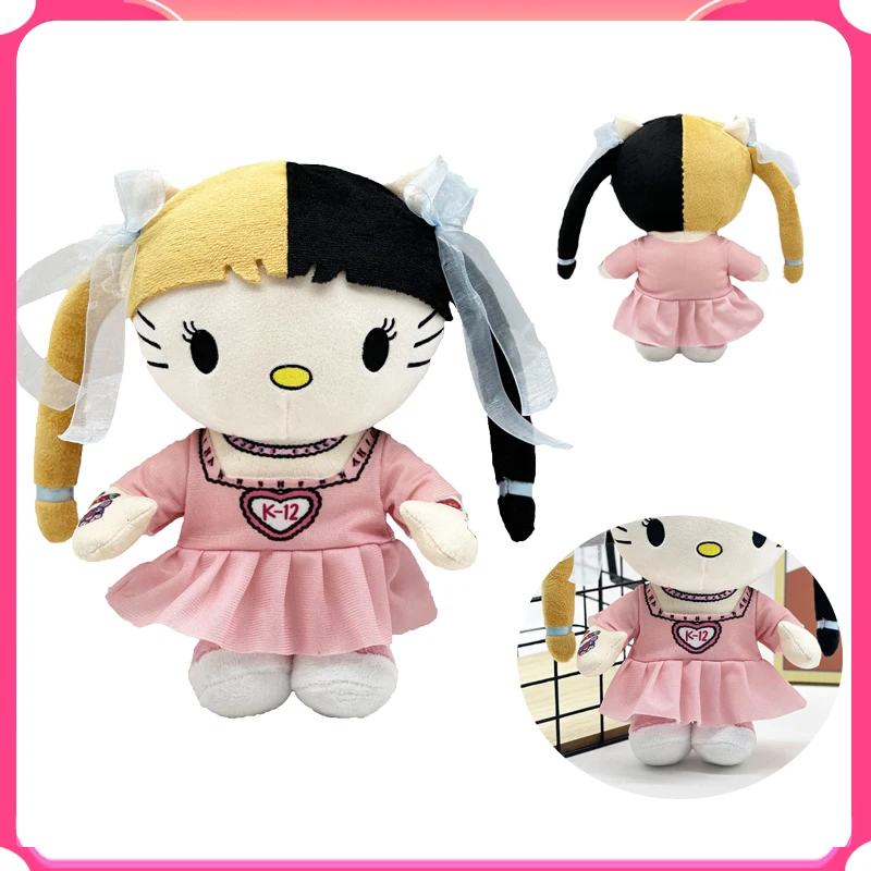 Hello Kitty Melanie Martinez Toy with Pink Dress Toys Boys Girls Fans Collect Gifts 25cm