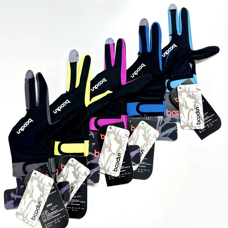 Billiard Accessories Multi Color Three Billiard Finger Snooker Gloves L Size Billiard Pool Gloves