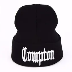 Modna zachodnia plaża gangsta nwa compton zimowa ciepła moda czapka czapka czapka z dzianiny Hip hop gorros czapka z dzianiny