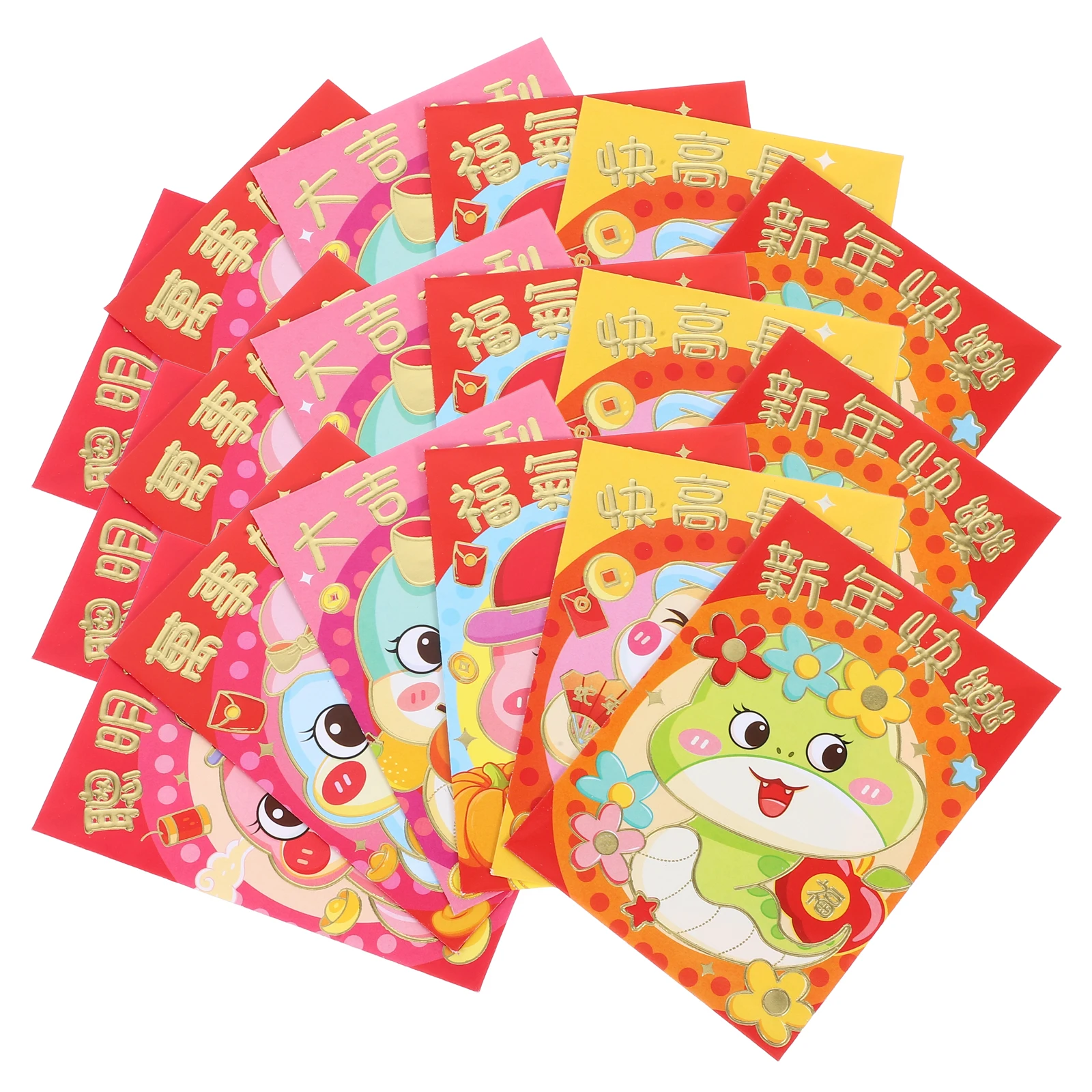 

Spring Festival Red Envelopes Luck Money Bags Decorative Coated Paper Moderate Size Various Styles Exquisite Design Safe Cash