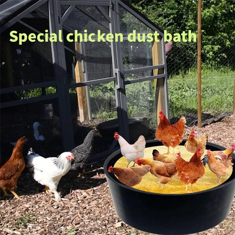 Chicken Dust Bath Tub Bottomless Design Dust Bath For Chickens Chicken Coop Cleaner Container Chicken Coop Lime