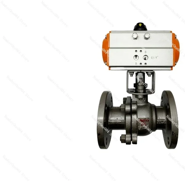 Pneumatic Ball Valve Q641F-16C/P Cast Steel, Stainless Steel High Temperature Steam Cut-off Valve Pneumatic Flanged Ball Valve