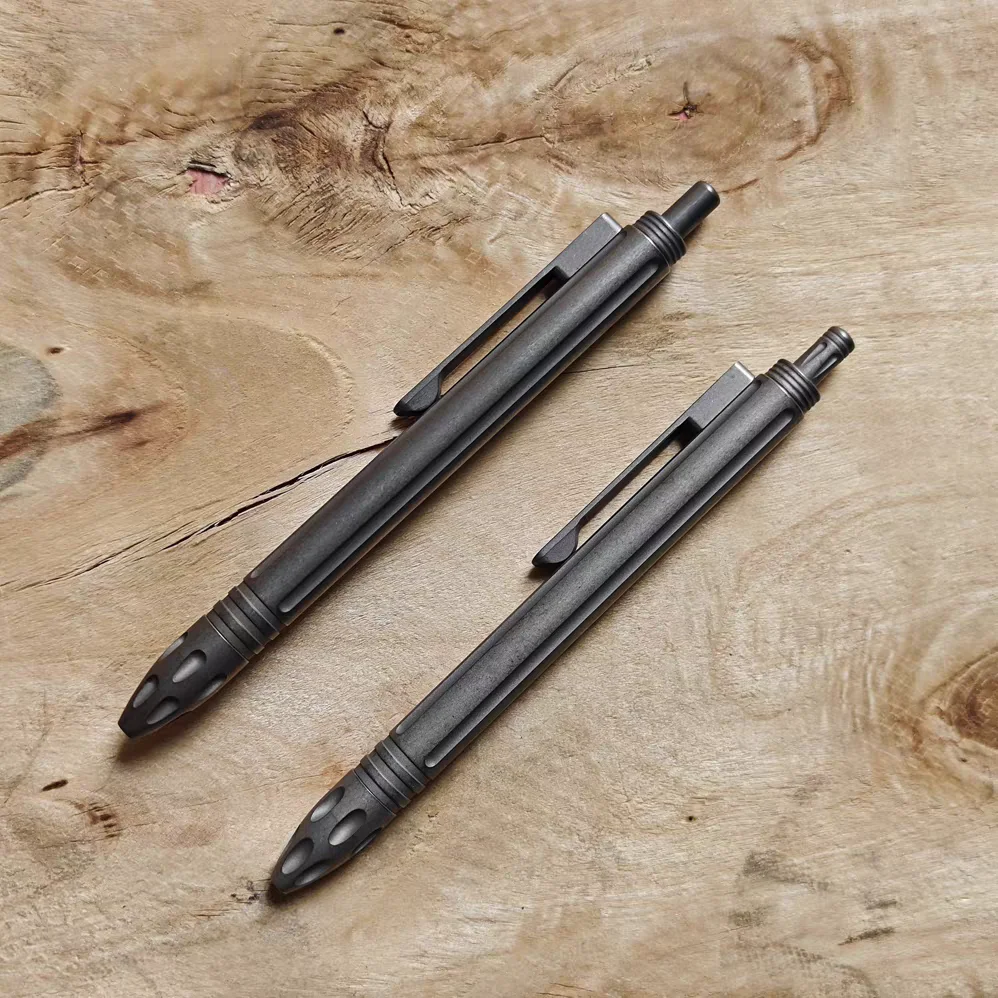 

Тактическая ручка EDC из титанового сплава, инструмент для самообороны и выживания со стеклобой и стилусом, ручка для плавного письма