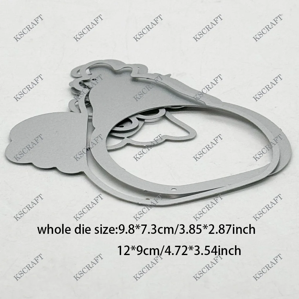 KSCRAFT Cute Chicken Shaker Metal Cutting Dies Stencils for DIY Scrapbooking Decorative Embossing DIY Paper Cards