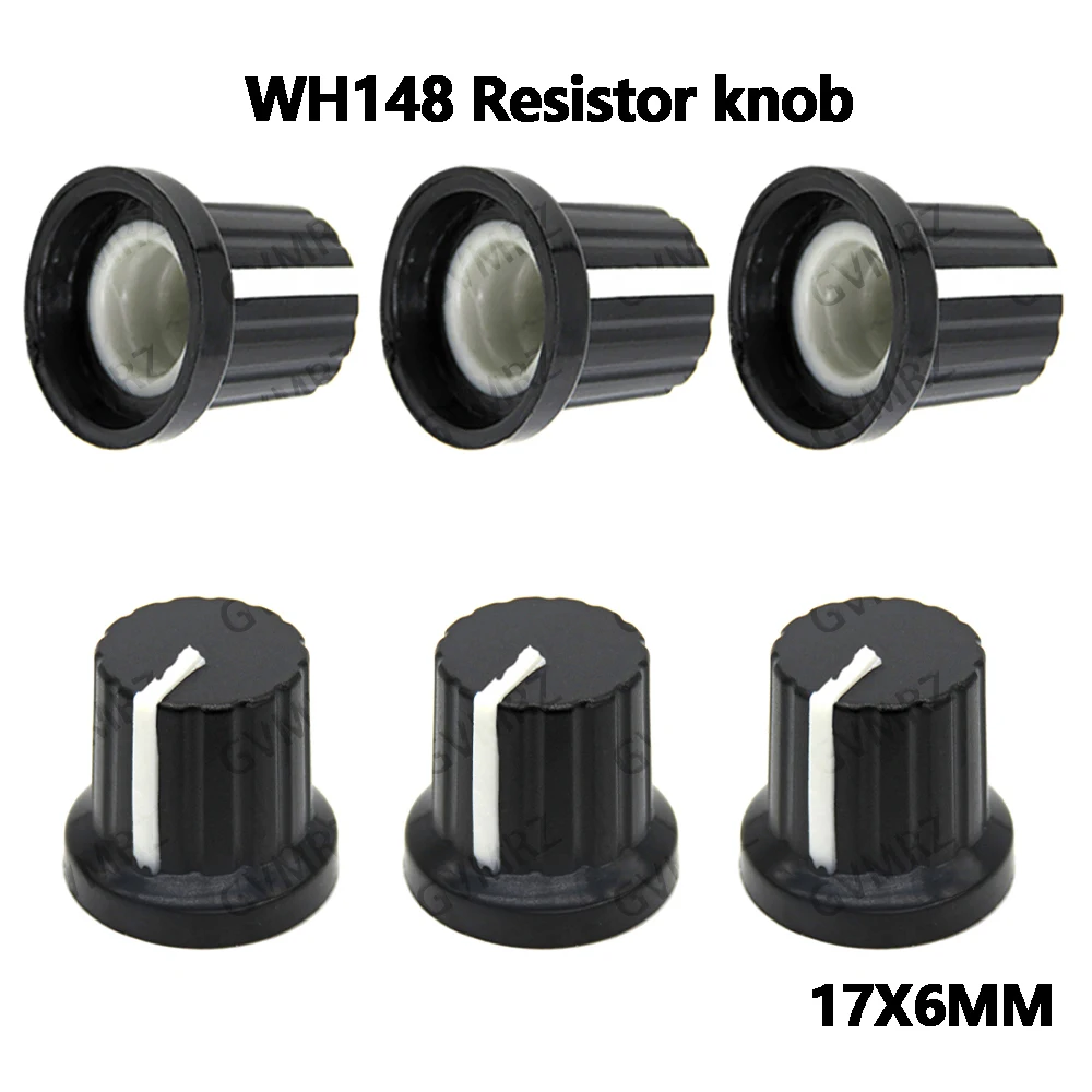 30PCS/1000PCS/10PCS WH148 Resistor knob Yellow Orange Red Blue  White cap 17X6MM AD2 knob Yellow Orange