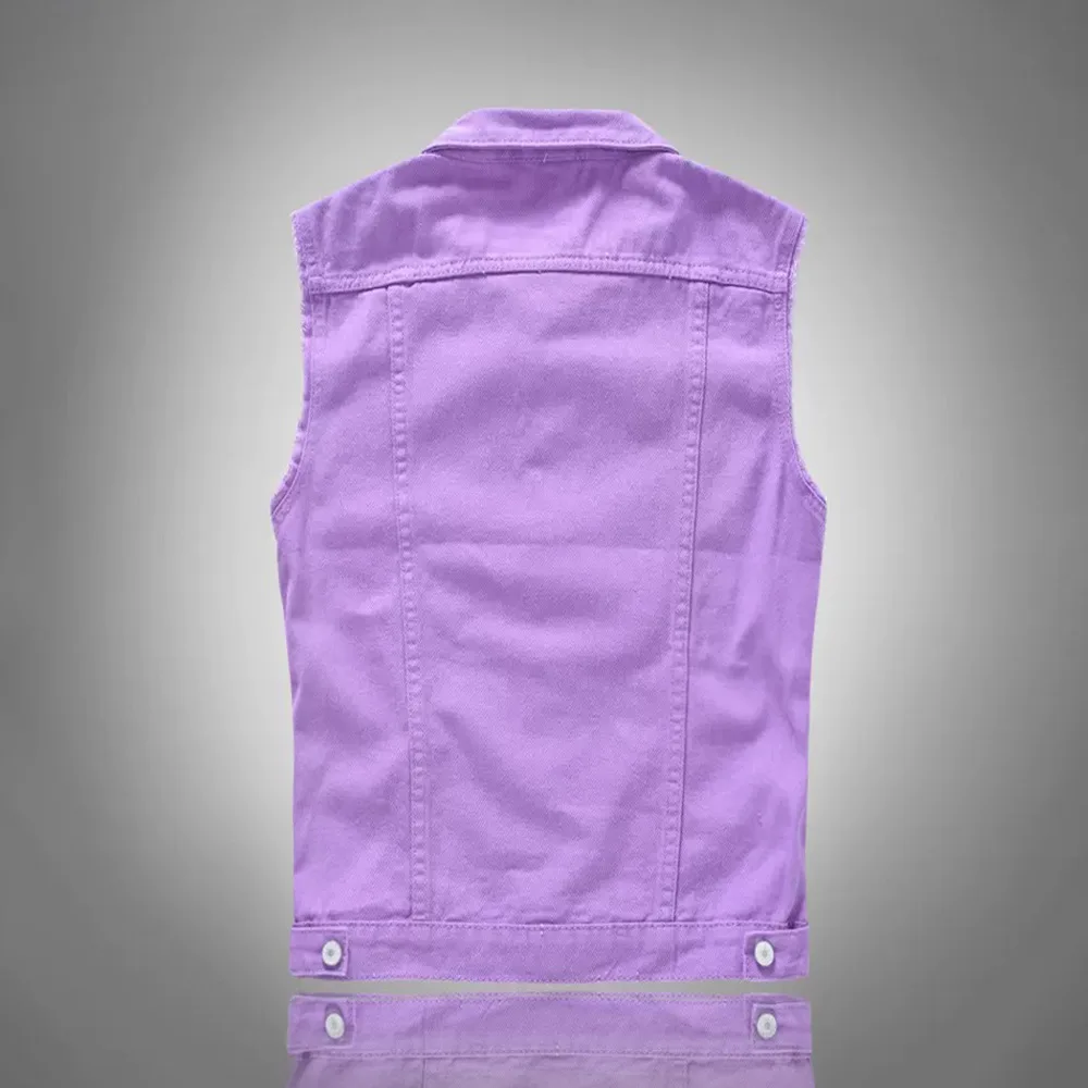 New Fashion Men Blue Casual De - Men'S Fashion Vest With Jeans บทวิจารณ์และราคา