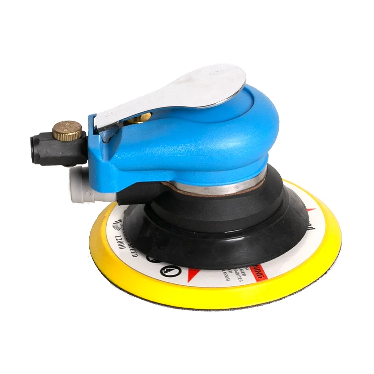 Polishing Tools 6 Inch Pneumatic Vacuum Random Orbit Sander Air Random Orbital Palm Sander