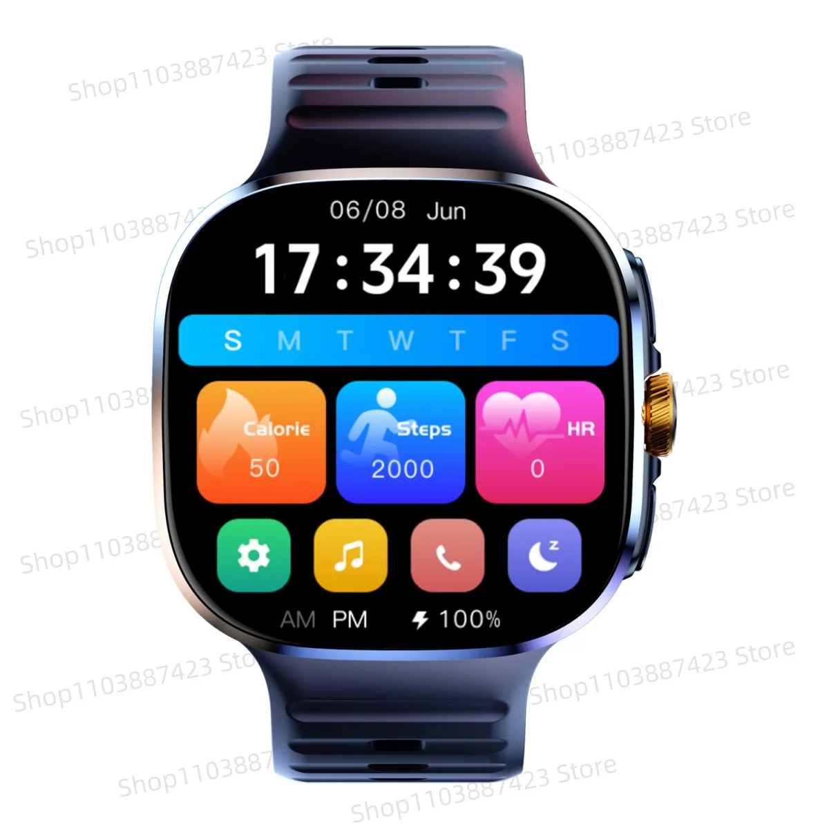 ساعة ذكية جديدة 2026 M99 - شاشة AMOLED مقاس 2.4 بوصة، بطاقة Sim GPS WiFi 190 ° لعبة الكاميرا الدوارة Android 10.0 الإصدار العالمي #2