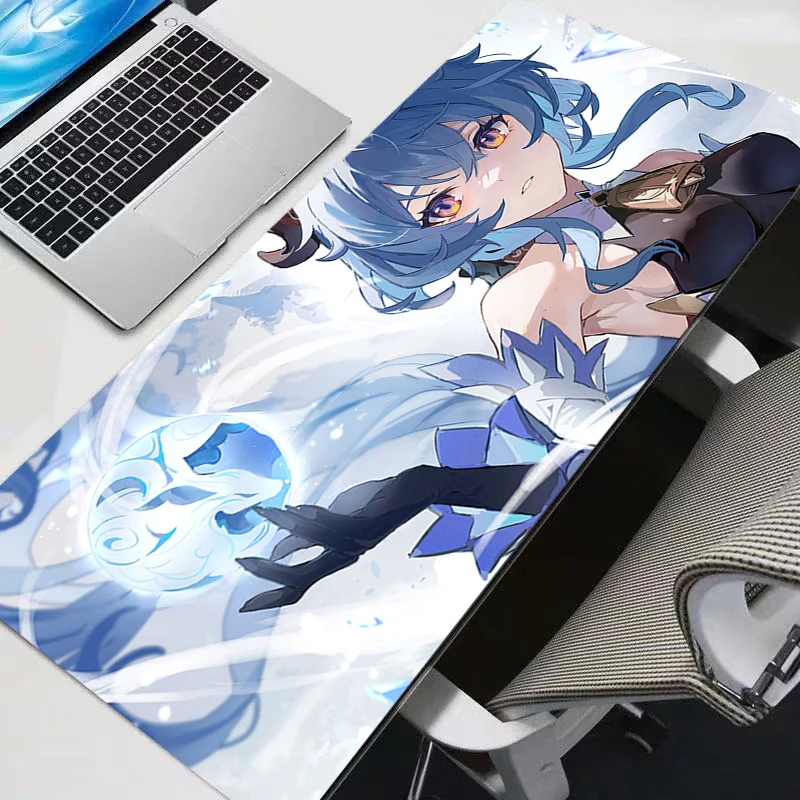 

Ganyu Sexy Anime Girl Mouse Pad Genshin Impact Desk Mat Laptop Gaming Accessories Mousepad PC Gamer Cabinet Keyboard Pad Carpet