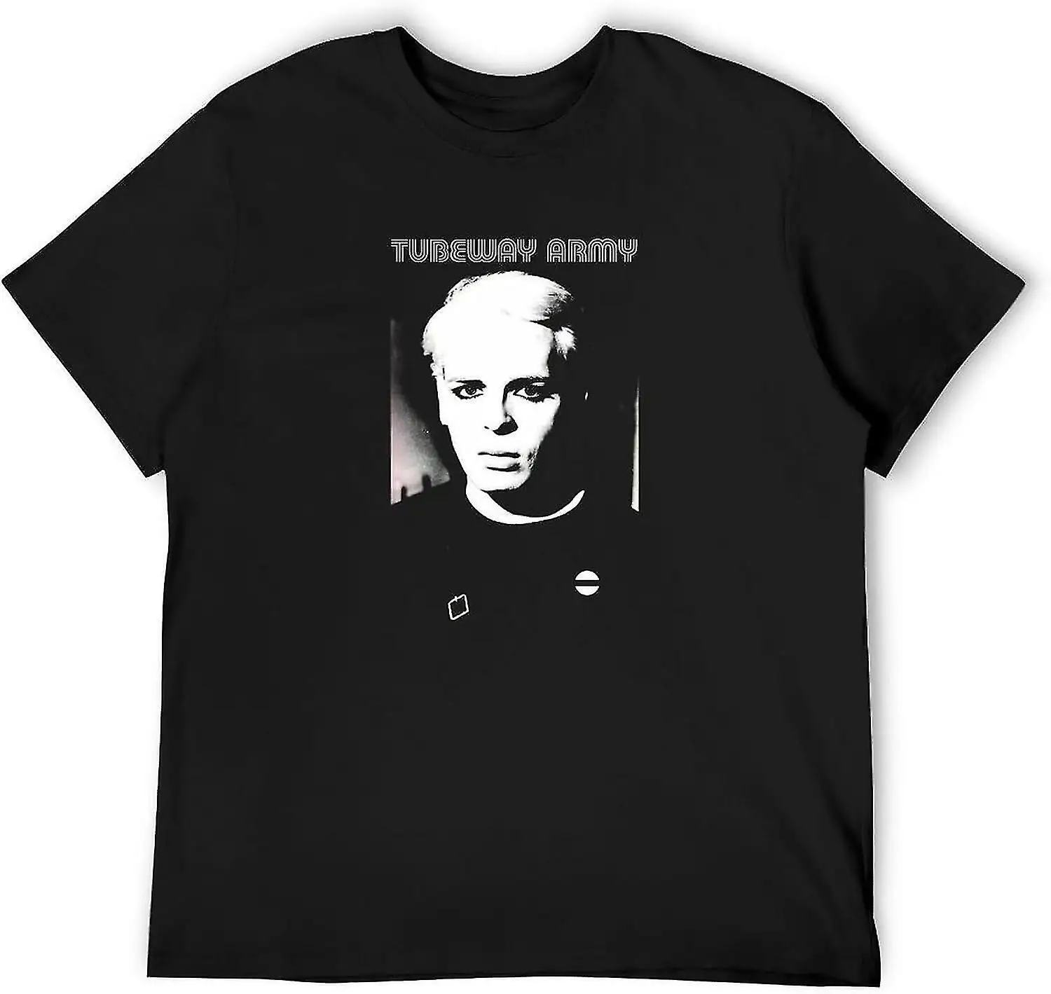 Vtg Tubeway Army Gary Numan Cotton Black Full Size Men Women Shirt AA1372