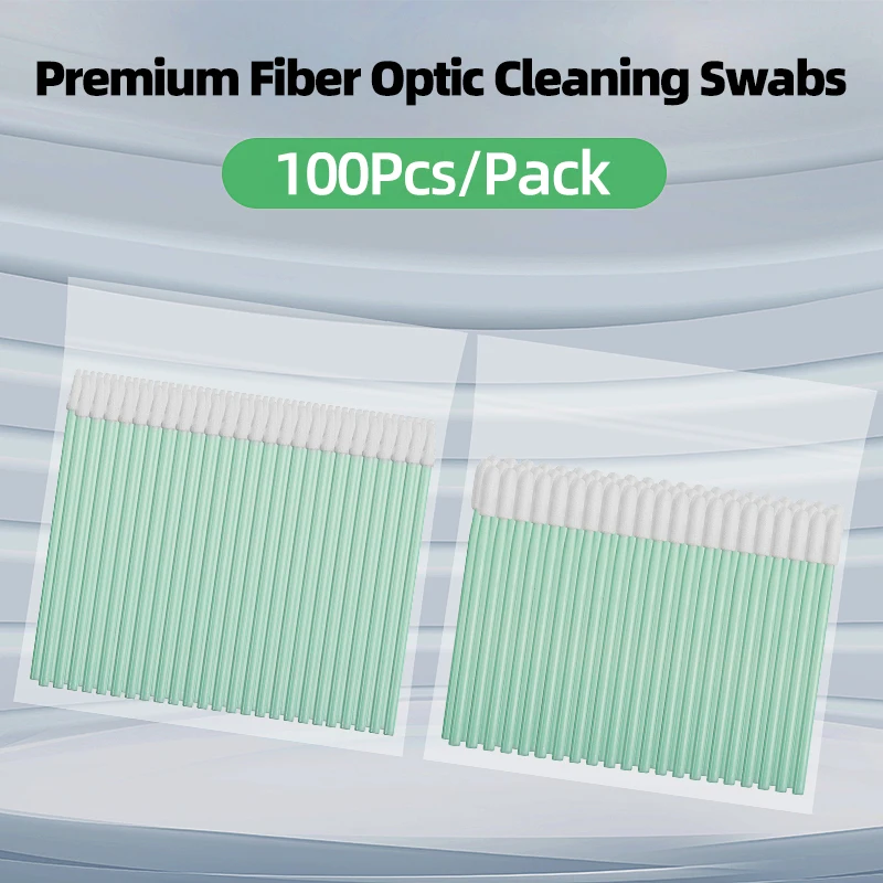 

BYXGD 100pcs/pack Professional Fiber Optic Cleaning Stick - Dust-Free, Anti-Static for LC/SC/FC Connectors