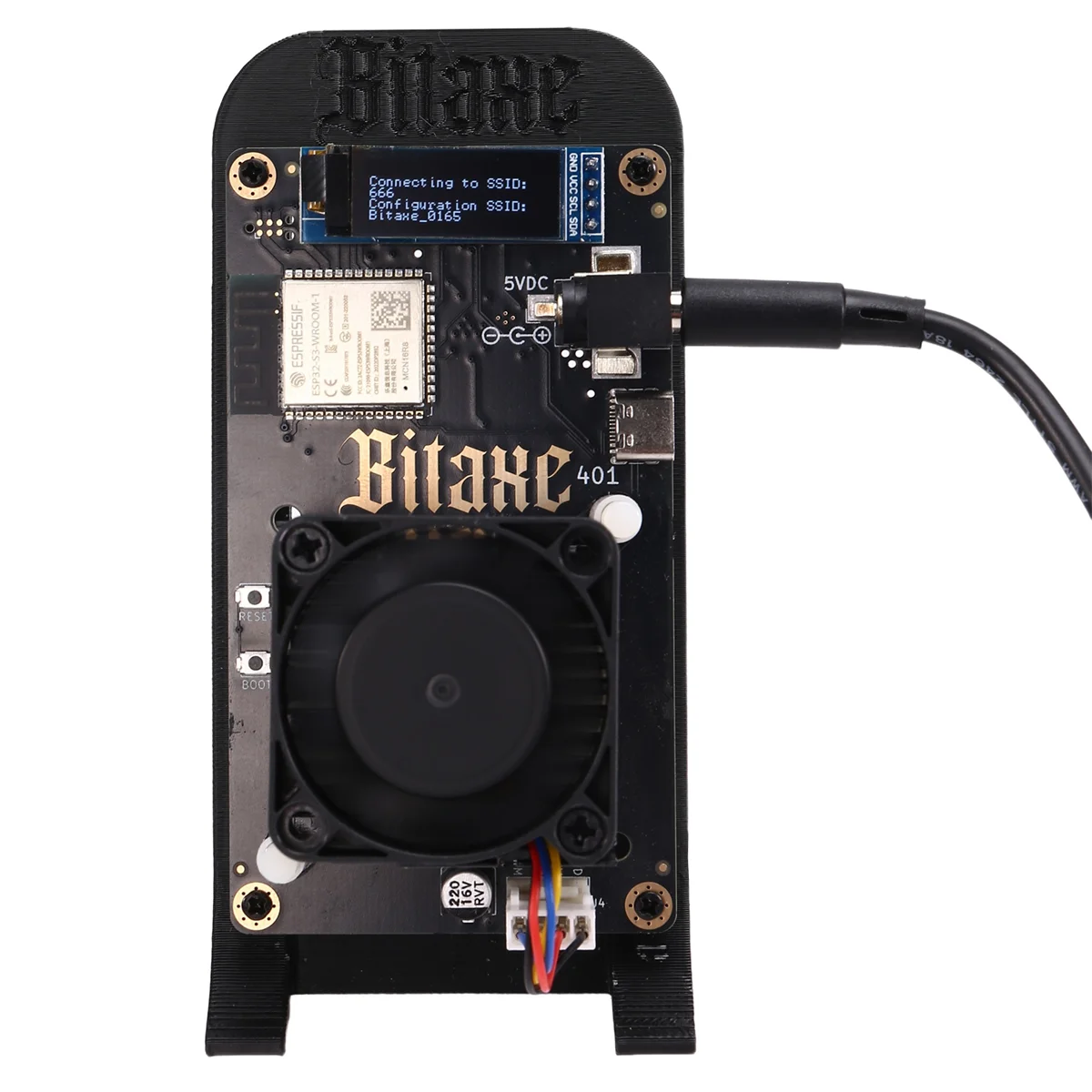 AB51 Bitaxesupra 401 Solo Miner Bitaxe 13W 700-800Gh/S BM1368 ASIC Chip From Antminer S21 with Stand EU Plug