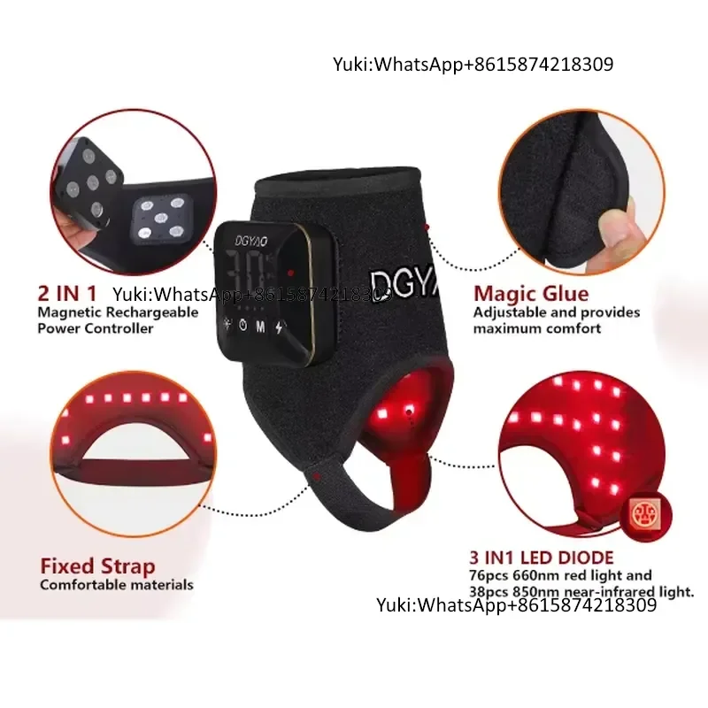 DGYAO Red Light Therapy Foot Wrap for Ankle Pain Relief Portable Belt