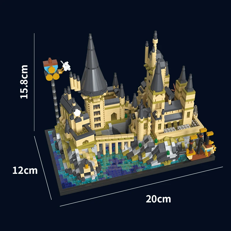 2700+pcs Magic World Medieval Castle MOC City Building Bricks Model Blocks Toys for Children Kids Adult 3.5mm Micro Block Sets