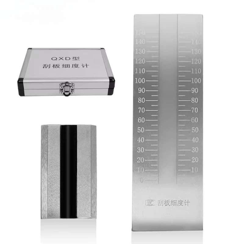 Stainless Steel Scraper Fineness Meter Single Groove Fineness Plate Fineness Gauge 25/50/100/150um