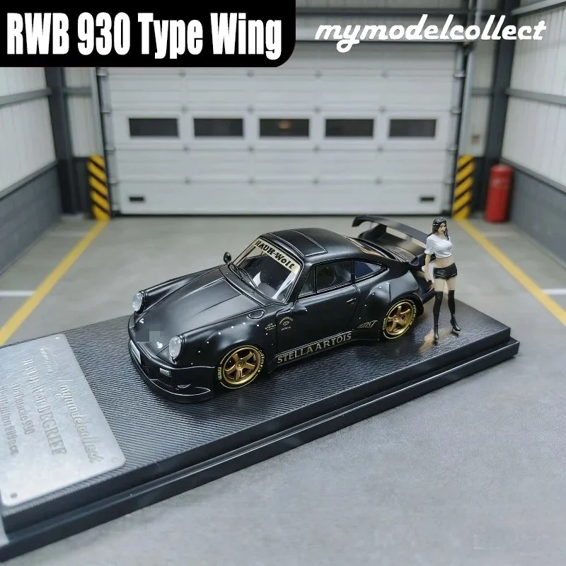 MC 1/64 RWB 930 Typ Flügel-Legierungsfahrzeug Spielzeug Druckguss-Metallmodell Sammlung Jungen Weihnachtsgeschenk