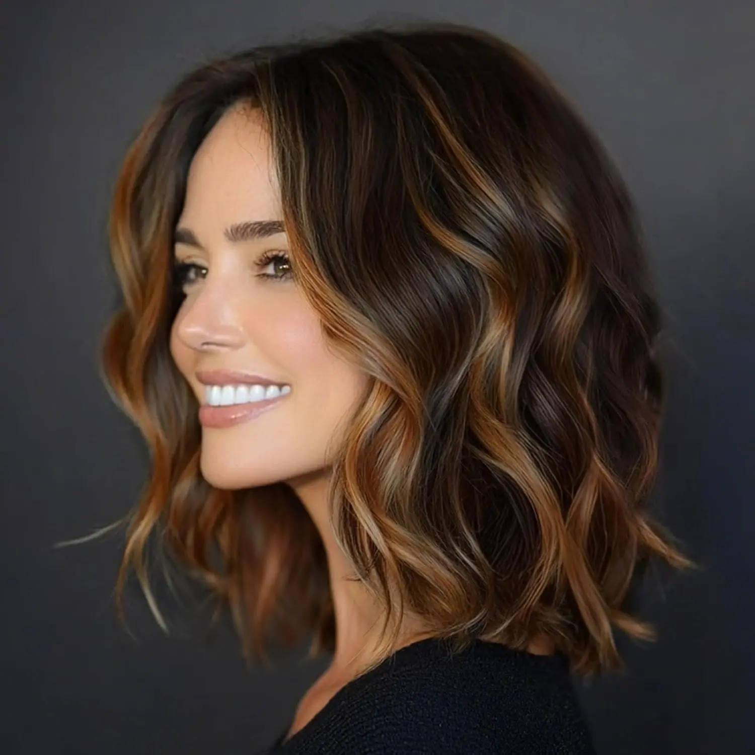 daily-wear-cosplay-synthetic-lace-wig-caramel-brown-honey-blonde-highlights-loose-wave-top-grade-women-hair-short-bob-lace-wigs