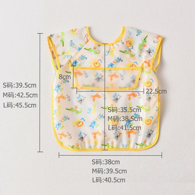 Cute Baby Bibs Waterproof Apron New Cartoon Sleeveless Washcloth Feeding Bib Soft Burp Cloth For Toddler Boys Girls Bandana Bibs