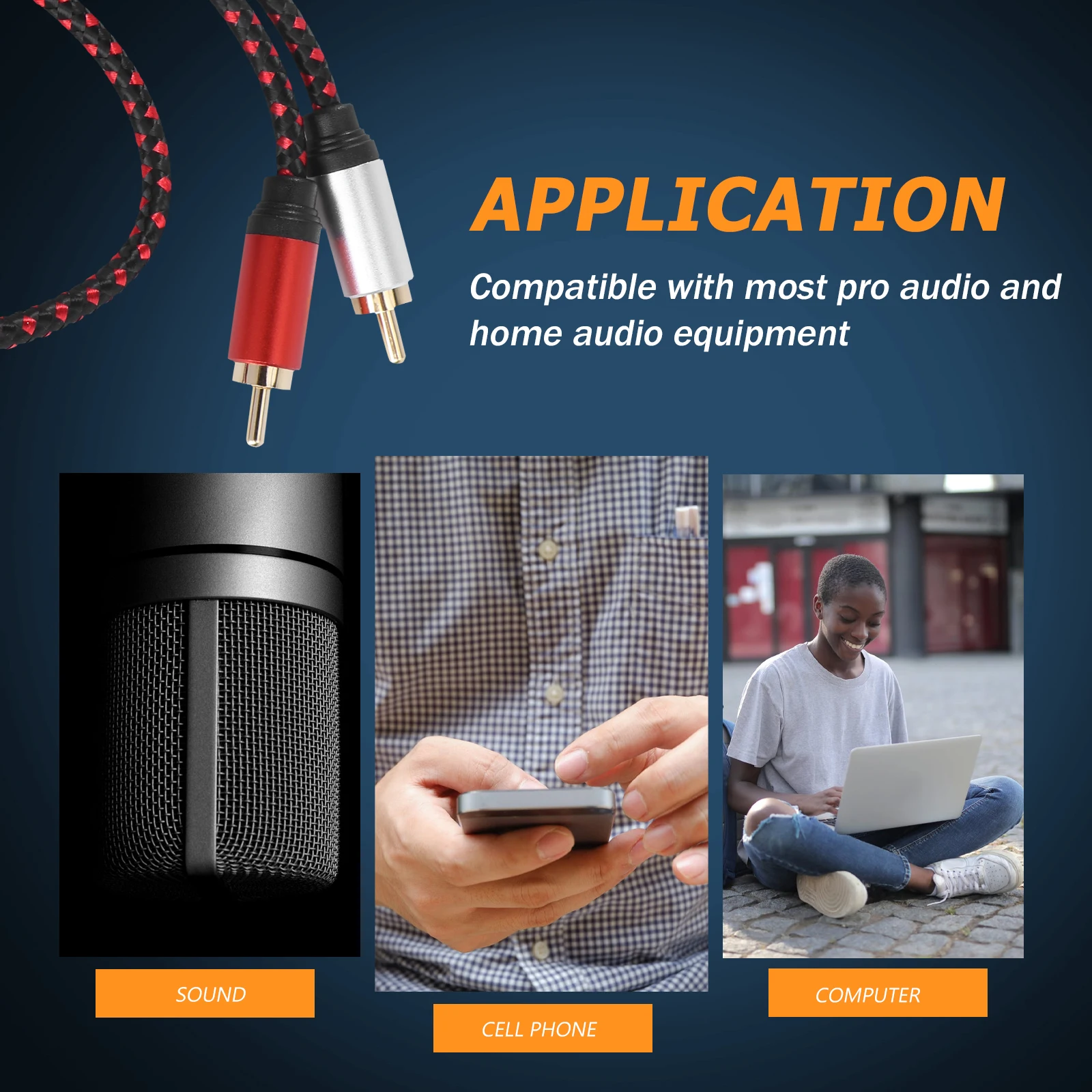 

Type-C to Audio Cable 2 Spliter High Quality 2Audio Adapter Converter 2Headphone