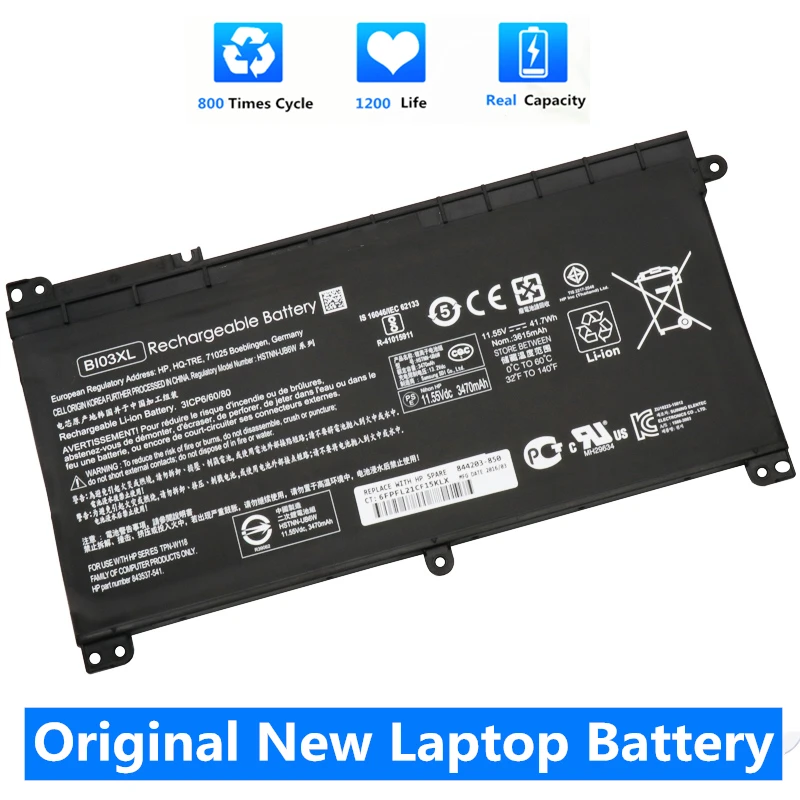 Tery Attery para Hp14-ax010020 -030wm 14-ax020nr 844203850955 ew ew ew ew ew ew ew ew 033n003l 33360 13-u M3-u 13-u000 M3-u001dx 103103attery
