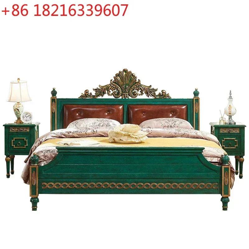 TAO Vintage Furniture Whole House Set Combination Palace Emerald Solid Wood Living Room Coffee Table Sofa TV Cabinet