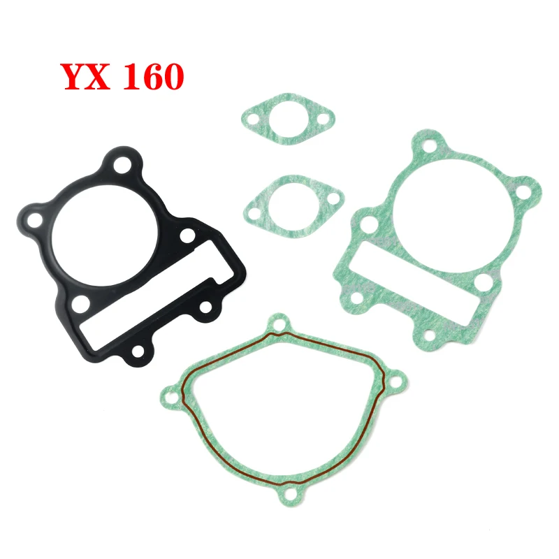 Motorcycle YX140 YX160 Non-asbests YINXIANG Gasket Engine Head Gasket Complete Set for Motor Trail Quad Dirt Pit Bike ATV Buggy