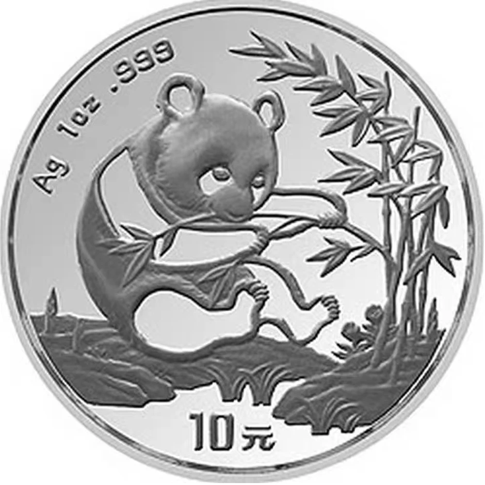 Imagem -02 - China Panda Moeda de Prata Real Original 1oz Ag.999 Prata Comemorativa Mundo Coletar Moedas 10 Yuan Presentes do Ano Novo 1987 2006