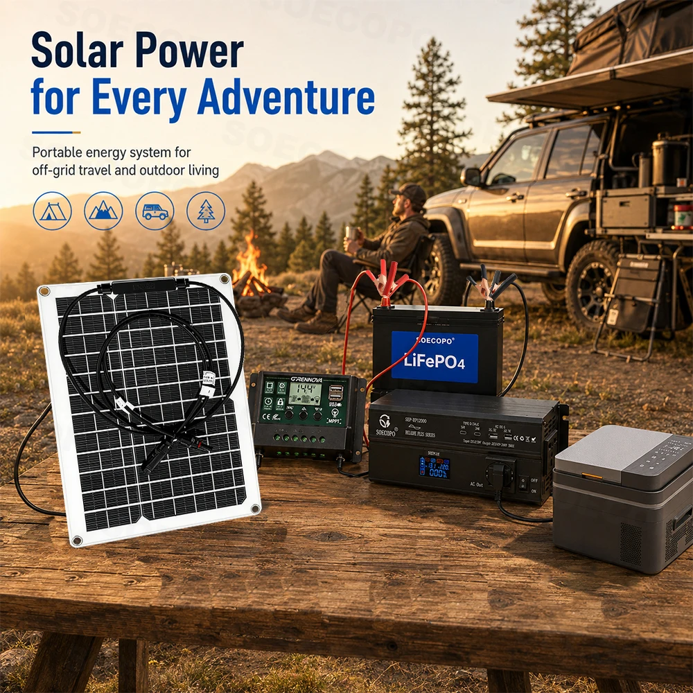 محول طاقة بدون ضوضاء بقدرة 120 - مراجعة Off Grid Solar Kit وسعره