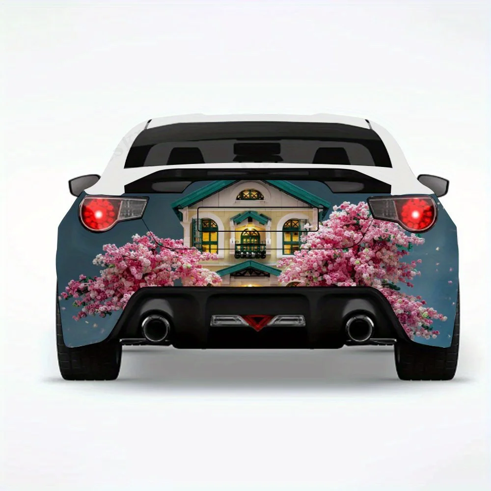 

Fantasy Mansion - Vinyl Decal for Car Rear, Waterproof Self-Adhesive Vinyl Stickers for Vehicle Tail and Bumper, Decoration Pro