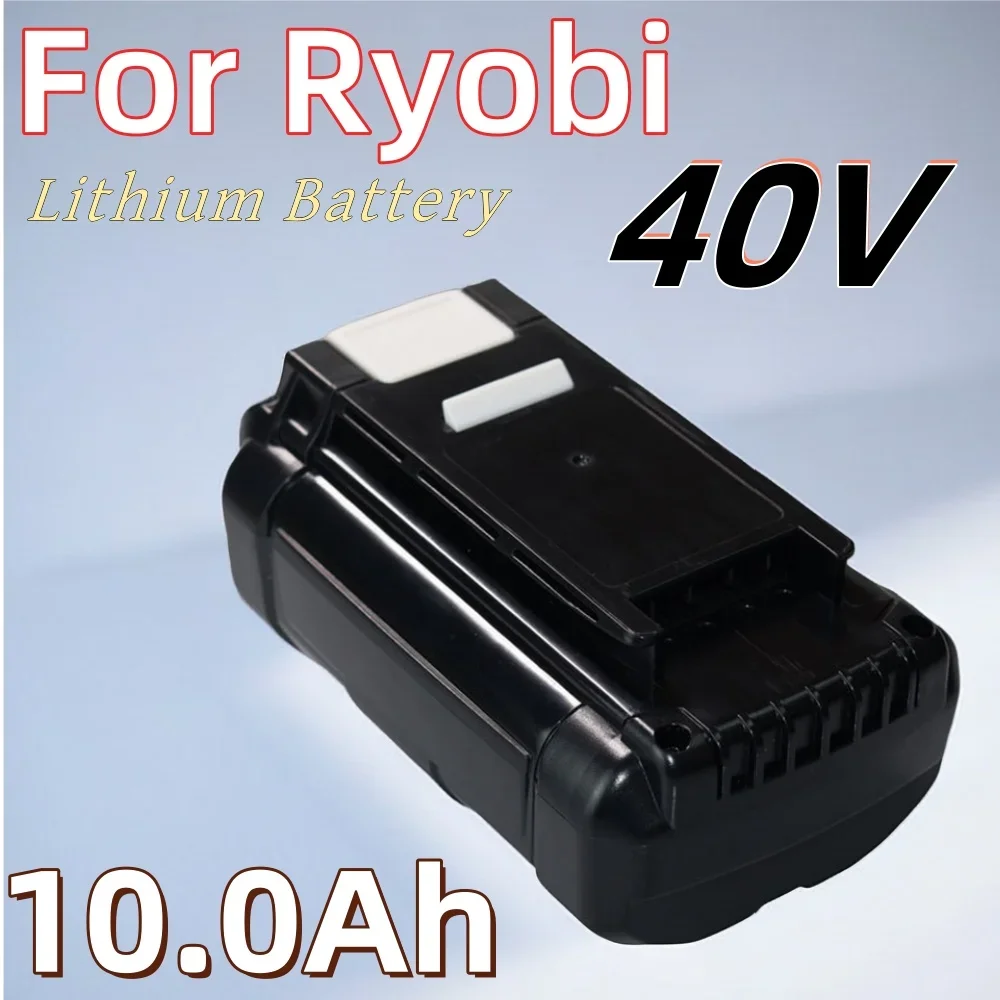 

40V 10.0Ah Li-Ion Rechargeable For Ryobi RY40502 RY40200 40 V Cordless Power Tools Battery OP4050 OP4026 OP40401