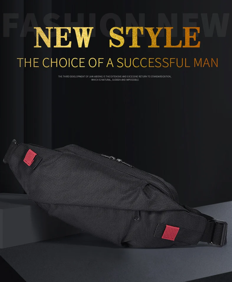 Men's Chest Bag Minimalist Outdoor Sports Waist Pack Oxford Cloth Large Capacity Mobile Phone bag Fashion Oblique Shoulder Bolsa