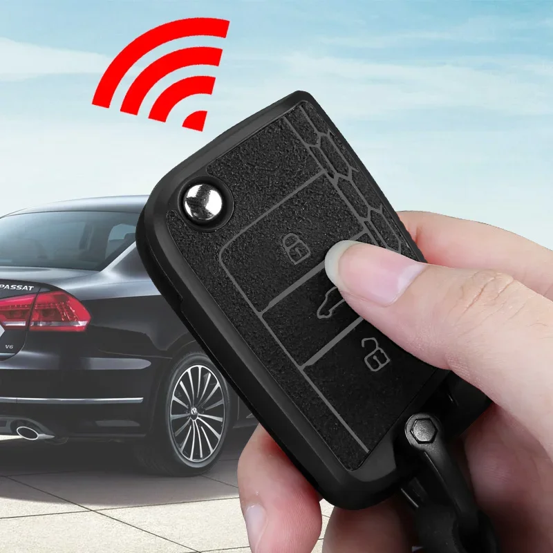 Suede TPU Car Key Protector Remote Key Case Holder For Volkswagen VW Golf 7 mk7 Seat Ibiza Leon FR 2 Altea Aztec Skoda Octavia