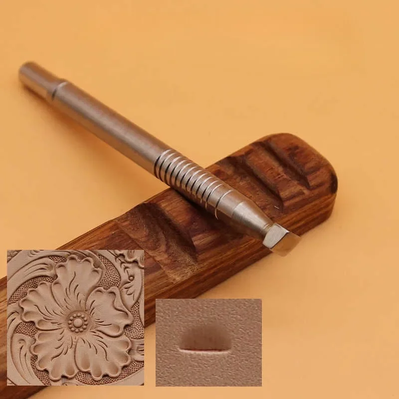 

3 Types Leather Carving Printing Tool Set Edge Knocking Vegetable Tanned Leather Craft Printer