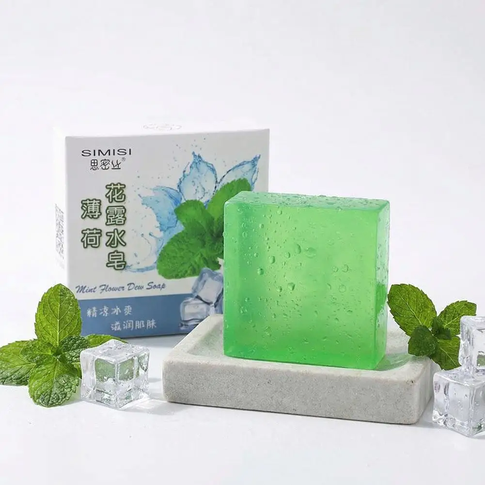 Mint Cool Soap Ice Refreshing Body Wash Soap For Men Women Summer Cooling Deep Cleansing Skin Care Bar Soap Bathroom Accessory