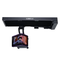 LIAN LI Hydroshift II OLED Curved Liquid CPU Cooler 360mm AIO 6.67" Screen 3D Animation Effects Low Noise LGA1851/1700 AMD AM5/4 3