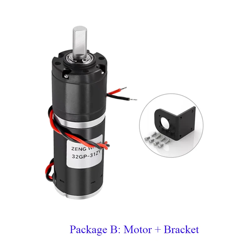 DC 12V/24V Planetary Reducer Motor 11-2160RPM 32GP-31ZY High Power 0.5-100Kg Large Torque Reverse Adjustable Gear Motor view 4