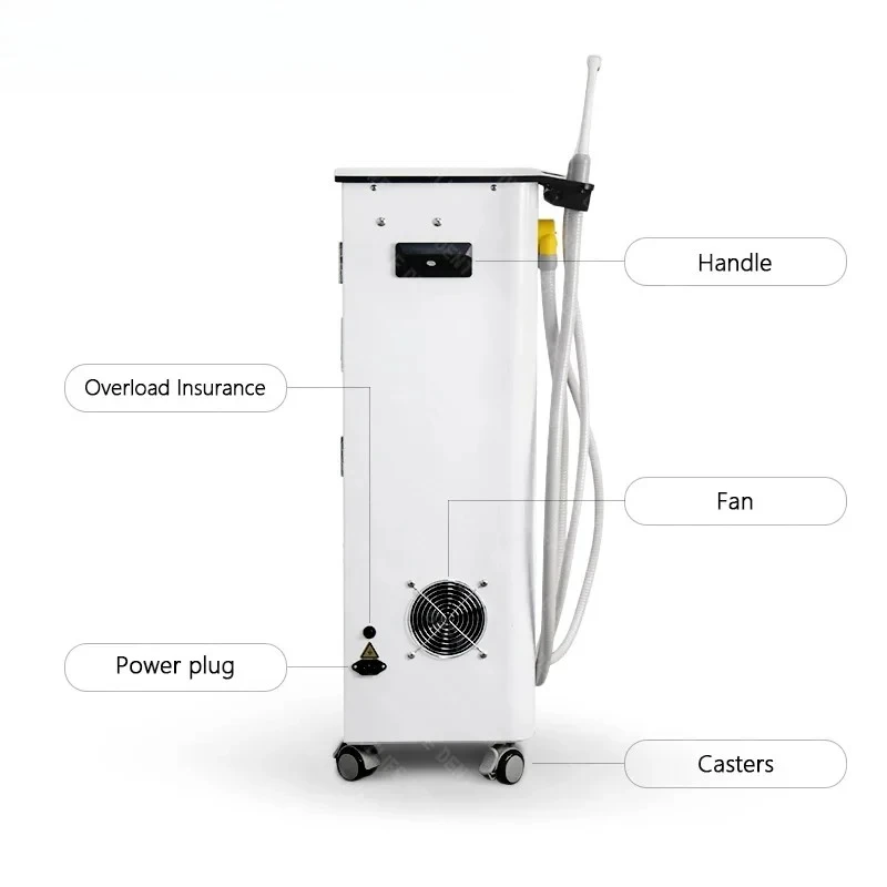 NUOVA unità di aspirazione da 600 W Aspiratore per eiettore di saliva con pompa per vuoto medica mobile da 300 litri