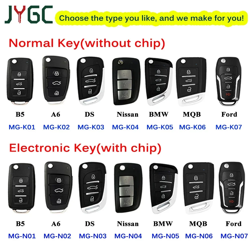 JYGC JMD Remote Normal or Electronic Key Multifunctional MG K or N Series Work with Downloader MINI HB3 Generator EnglishVersion