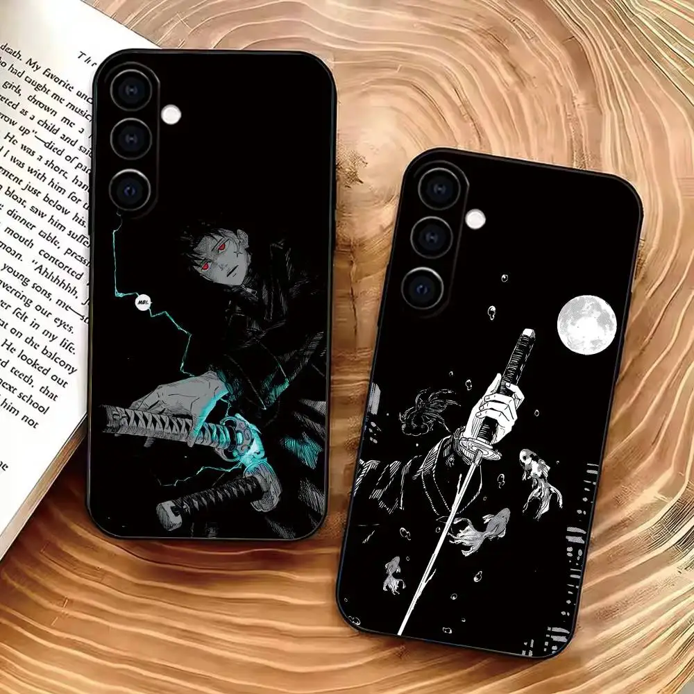 Kagurabachi Chihiro Rokuhira Phone Case For Samsung Galaxy A73,A72,A71,A70,A53,A52,A51,Soft Silicone Black Cover