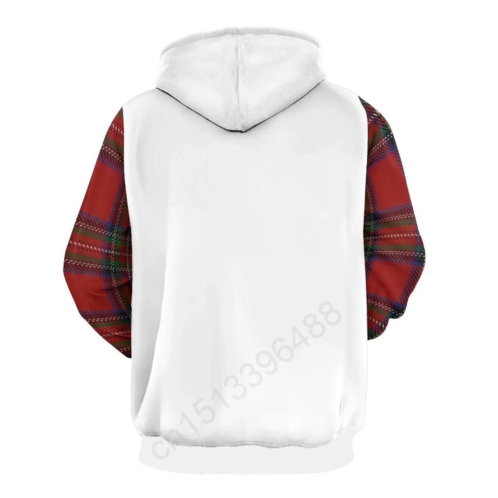 Christmas Plaid Merry Christmas 3D Hoodie Polyester Cool Men Women Harajuku Sweatshirt Unisex Casual Pullover Hoodies