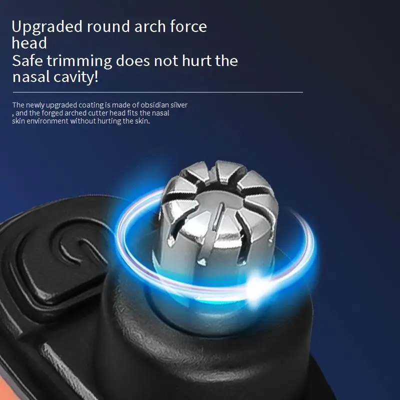 منظف شعر الأنف الكهربائي المنزلي للجنسين، منظف شعر الأنف المحمول المدمج