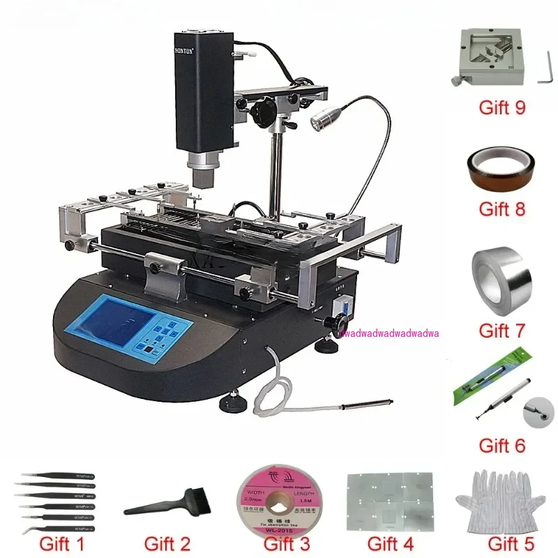 Hot Air Solder Station 3 Zones Soldering Machine Honton R490 BGA Rework Station R690 V.3 Touch Screen for Mainboard Chips Repair