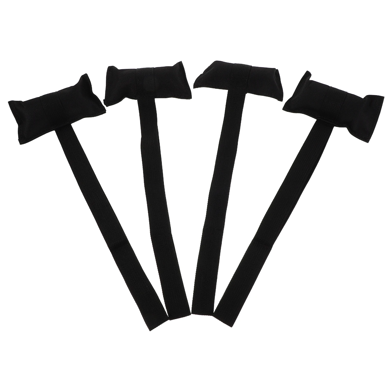 

4 Pcs Kayak Fixing Belt Canoe Tie down Marine Cam Buckle Straps Black for Boat Tie-down