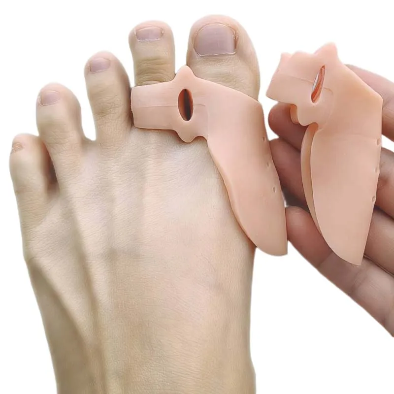 

10piecs=5pairs Silicone Bunion Adjuster Pads Pain Relief Gel Big Toe Straightener Foot Fingers Separator Thumb Valgus Protector