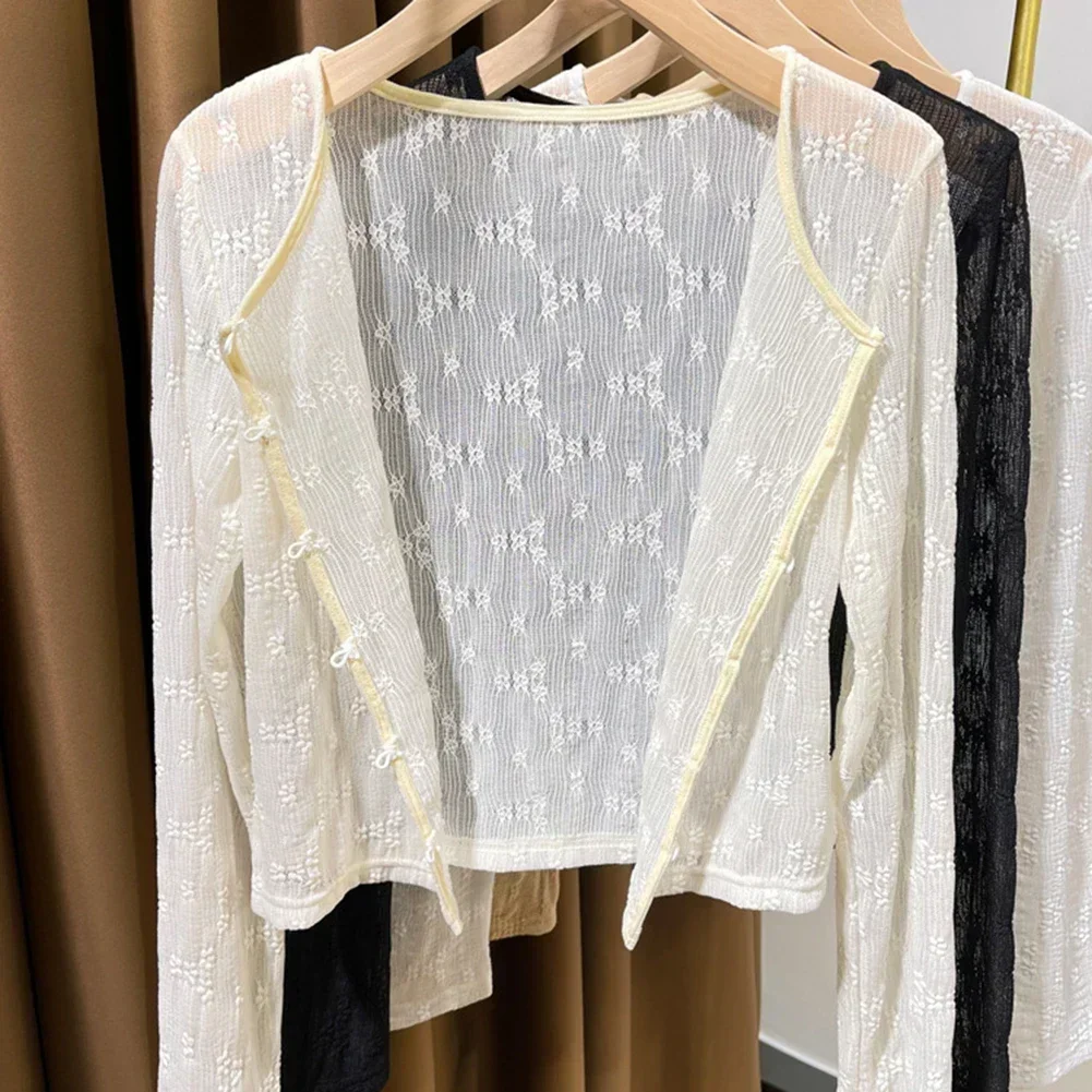 

XXL 100 см 39,37 дюйма 40,5 см 15,94 дюйма 60 см 23,62 дюйма 48 см 18,89 дюйма Куртка из ледяного шелка с кружевными пуговицами Толстовка с капюшоном на пуговицах